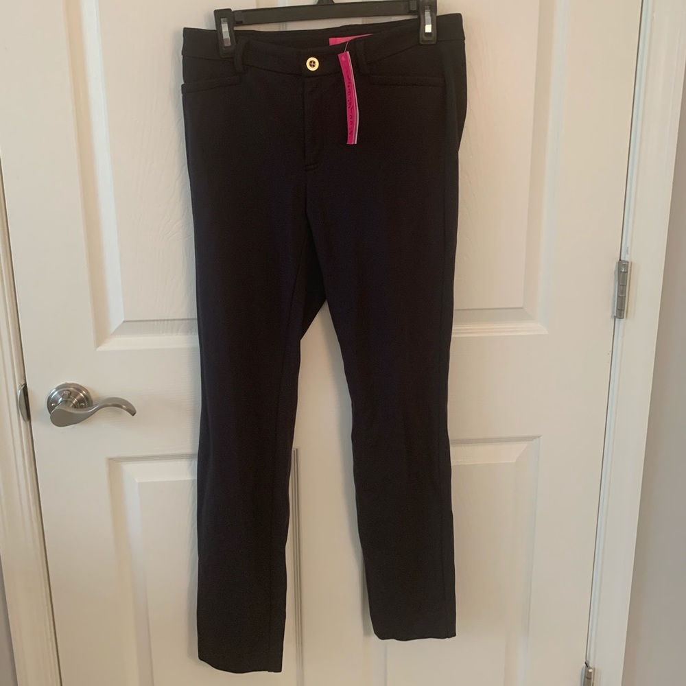 NWT Lilly Pulitzer Onyx Kelly High Rise Knit Pant
